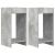 Suport pentru plante cu raft 2 pcs Gri Beton 30 x 30 x 60 cm GartenMobel Dekor
