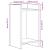 Suport pentru plante cu raft 2 pcs Gri Beton 30 x 30 x 60 cm GartenMobel Dekor