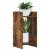 Suport pentru plante 2 pcs Stejar Afumat 30 x 30 x 60 cm GartenMobel Dekor