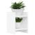 Suport pentru plante cu raft Alb 30 x 30 x 40 cm Lemn prelucrat GartenMobel Dekor