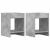 Suport pentru plante cu raft 2 pcs Gri Beton 30 x 30 x 40 cm GartenMobel Dekor