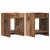 Suport pentru plante cu raft 2 pcs Lemn vechi 30 x 30 x 40 cm GartenMobel Dekor