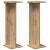 Suport pentru plante 2 pcs Stejar Artizanal 25 x 25,5 x 80,5 cm GartenMobel Dekor