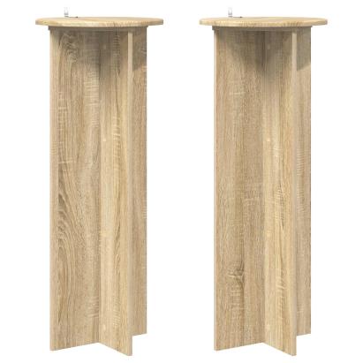 Suport pentru plante 2 pcs Stejar Sonoma Ø40 x 100 cm GartenMobel Dekor