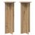 Suport pentru plante 2 pcs Stejar Artizanal Ø40 x 100 cm GartenMobel Dekor