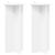 Suport pentru plante 2 pcs Alb Ø40 x 80 cm Lemn prelucrat GartenMobel Dekor