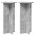 Suport pentru plante 2 pcs Gri Beton 40 x 40 x 80 cm GartenMobel Dekor