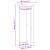 Suport pentru plante 2 pcs Alb foarte lucios 40 x 40 x 80 cm GartenMobel Dekor