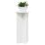 Suport pentru plante 2 pcs Alb foarte lucios 40 x 40 x 80 cm GartenMobel Dekor