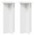 Suport pentru plante 2 pcs Alb foarte lucios 40 x 40 x 80 cm GartenMobel Dekor