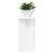 Suport pentru plante 2 pcs Alb Ø40 x 60 cm Lemn prelucrat GartenMobel Dekor