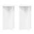 Suport pentru plante 2 pcs Alb Ø40 x 60 cm Lemn prelucrat GartenMobel Dekor