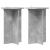 Suport pentru plante 2 pcs Gri Beton Ø40 x 60 cm Lemn prelucrat GartenMobel Dekor