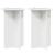 Suport pentru plante 2 pcs Alb foarte lucios Ø40 x 60 cm GartenMobel Dekor