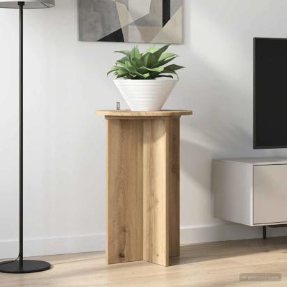 Suport pentru plante 2 pcs Stejar Artizanal Ø40 x 60 cm GartenMobel Dekor