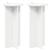 Suport pentru plante 2 pcs Alb Ø29,5 x 60 cm Lemn prelucrat GartenMobel Dekor