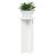 Suport pentru plante 2 pcs Alb Ø29,5 x 60 cm Lemn prelucrat GartenMobel Dekor