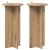 Suport pentru plante 2 pcs Stejar Artizanal 29,5 x 29,5 x 60 cm GartenMobel Dekor