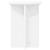 Suport pentru plante 2 pcs Alb Ø29,5 x 40 cm Lemn prelucrat GartenMobel Dekor