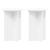 Suport pentru plante 2 pcs Alb Ø29,5 x 40 cm Lemn prelucrat GartenMobel Dekor