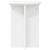 Suport pentru plante 2 pcs Alb Ø29,5 x 40 cm Lemn prelucrat GartenMobel Dekor