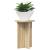 Suport pentru plante 2 pcs Stejar Sonoma Ø29,5 x 40 cm GartenMobel Dekor