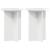 Suport pentru plante 2 pcs Alb foarte lucios Ø29,5 x 40 cm GartenMobel Dekor