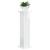 Suport pentru plante Alb foarte lucios 30,5 x 30 x 100,5 cm GartenMobel Dekor