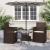 Perne de Șezut 2 pcs Crem 47 x 36 x 2 cm Poliester GartenMobel Dekor
