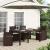 Perne de Șezut 4 pcs Crem 47 x 36 x 2 cm Poliester GartenMobel Dekor