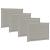 Perne de Șezut 4 pcs Gri deschis 47 x 36 x 2 cm Poliester GartenMobel Dekor