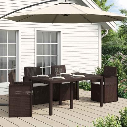 Perne de Șezut 4 pcs Gri deschis 47 x 36 x 2 cm Poliester GartenMobel Dekor