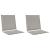 Perne pentru șezut și spătar 2 pcs Gri deschis 47 x 45 x 2 cm GartenMobel Dekor