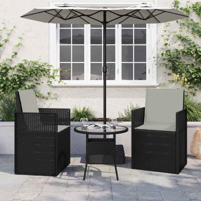 Perne pentru șezut și spătar 2 pcs Gri deschis 47 x 45 x 2 cm GartenMobel Dekor