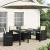 Perne pentru șezut și spătar 4 pcs Crem 47 x 45 x 2 cm GartenMobel Dekor
