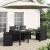 Perne pentru șezut și spătar 4 pcs Antracit 47 x 45 x 2 cm GartenMobel Dekor