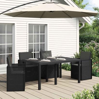 Perne pentru șezut și spătar 4 pcs Antracit 47 x 45 x 2 cm GartenMobel Dekor