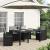 Perne pentru șezut și spătar 4 pcs Gri deschis 47 x 45 x 2 cm GartenMobel Dekor