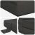 Canapea Pliantă cu Pat Gri închis 190 x 70 x 15 cm țesătură GartenMobel Dekor