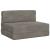 Canapea Pliantă cu Pat Gri deschis 190 x 70 x 15 cm Catifea GartenMobel Dekor