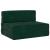 Canapea Pliantă cu Pat Verde închis 190 x 70 x 15 cm Catifea GartenMobel Dekor