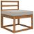 Perna pentru canapea de exterior Gri 60 x 60 x 8 cm Poliester GartenMobel Dekor