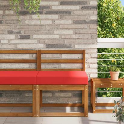 Perna pentru canapea de exterior Roșu 60 x 60 x 8 cm Poliester GartenMobel Dekor