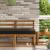 Perna pentru canapea de exterior Negru 60 x 60 x 8 cm Poliester GartenMobel Dekor