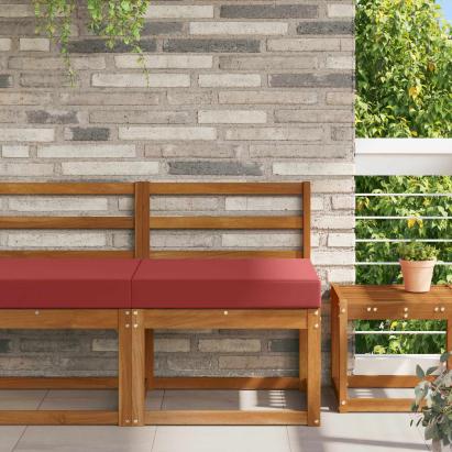 Perna pentru canapea de exterior bordo 60 x 60 x 8 cm Poliester GartenMobel Dekor