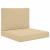Perna pentru canapea de exterior 2 pcs Bej Poliester GartenMobel Dekor