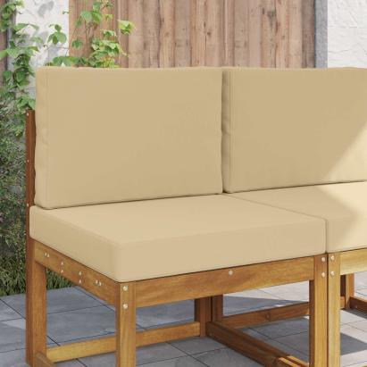 Perna pentru canapea de exterior 2 pcs Bej Poliester GartenMobel Dekor