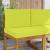 Perna pentru canapea de exterior 2 pcs Verde Poliester GartenMobel Dekor