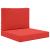 Perna pentru canapea de exterior 2 pcs Roșu Poliester GartenMobel Dekor