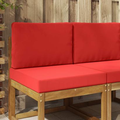 Perna pentru canapea de exterior 2 pcs Roșu Poliester GartenMobel Dekor